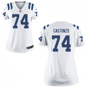 Women's Indianapolis Colts Nike White Game Jersey- CASTONZO#74