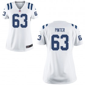 Women's Indianapolis Colts Nike White Game Jersey- PINTER#63
