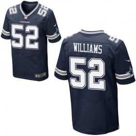 Mens Dallas Cowboys Nike Navy Blue Elite Jersey WILLIAMS#52