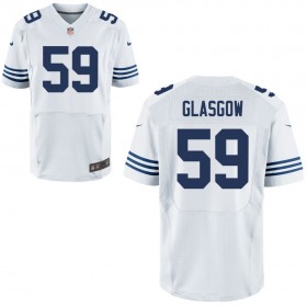 Mens Indianapolis Colts Nike White Alternate Elite Jersey GLASGOW#59