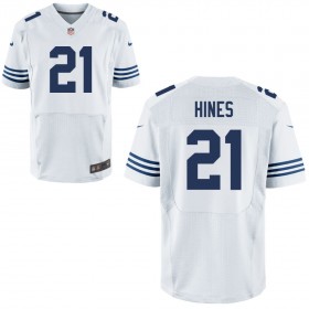 Mens Indianapolis Colts Nike White Alternate Elite Jersey HINES#21