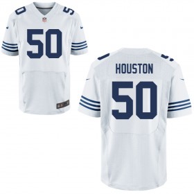 Mens Indianapolis Colts Nike White Alternate Elite Jersey HOUSTON#50