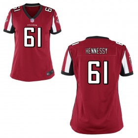 Women's Atlanta Falcons Nike Red Game Jersey HENNESSY#61