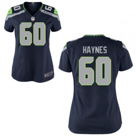 Women's Seattle Seahawks Nike College Navy Game Jersey HAYNES#60