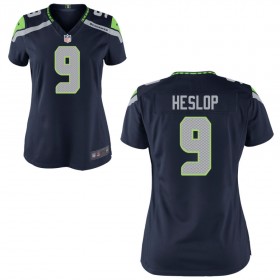 Women's Seattle Seahawks Nike College Navy Game Jersey HESLOP#9
