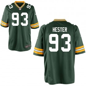 Youth Green Bay Packers Nike Green Game Jersey HESTER#93