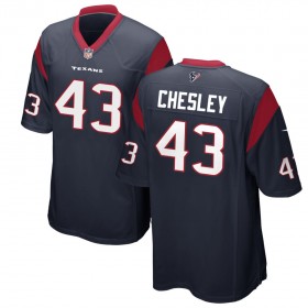 Youth Houston Texans Nike Navy Game Jersey CHESLEY#43