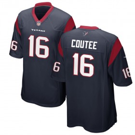 Youth Houston Texans Nike Navy Game Jersey COUTEE#16