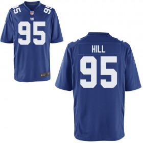 Youth New York Giants Nike Royal Game Jersey HILL#95