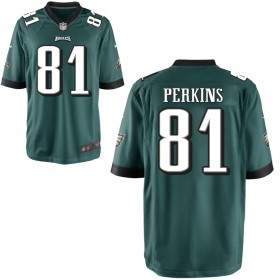 Youth Philadelphia Eagles Nike Midnight Green Game Jersey PERKINS#81