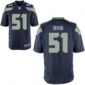 Youth Seattle Seahawks Nike College Navy Game Jersey IRVIN#51