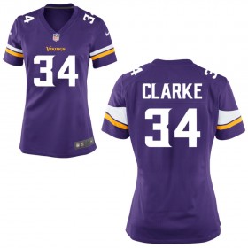 Women's Minnesota Vikings Nike Purple Game Jersey CLARKE#34