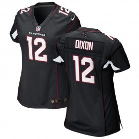 Women's Arizona Cardinals Nike Black Game Jersey DIXON#12