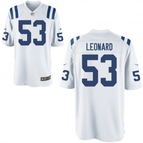 Youth Indianapolis Colts Nike White Game Jersey LEONARD#53