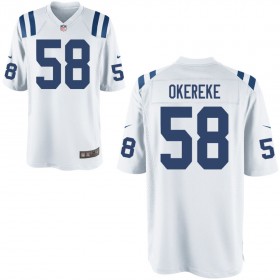 Youth Indianapolis Colts Nike White Game Jersey OKEREKE#58