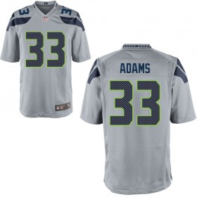 Seattle Seahawks Nike Alternate Game Jersey - Gray ADAMS#33