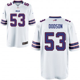 Nike Men's Buffalo Bills Game White Jersey DODSON#53