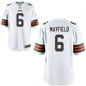 Nike Men's Cleveland Browns Game White Jersey MAYFIELD#6