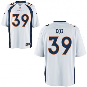 Nike Men's Denver Broncos Game White Jersey COX#39