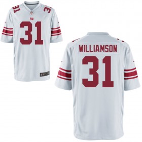 Nike Men's New York Giants Game White Jersey WILLIAMSON#31