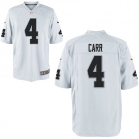 Nike Men's Las Vegas Raiders Game White Jersey CARR#4