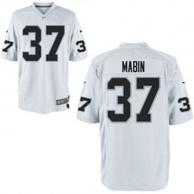 Nike Men's Las Vegas Raiders Game White Jersey MABIN#37