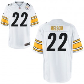 Nike Men's Pittsburgh Steelers Game White Jersey NELSON#22