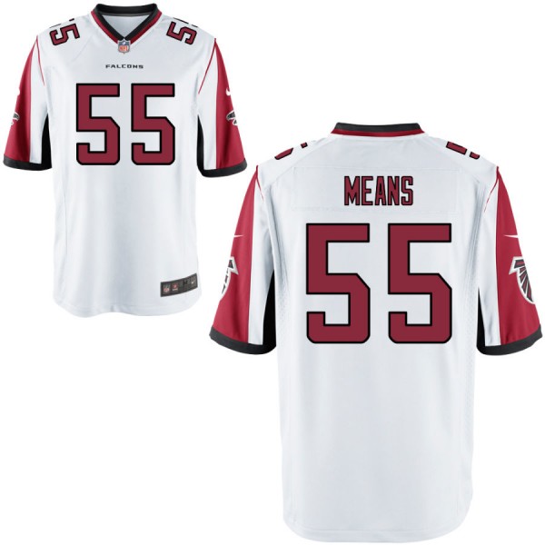Men's Atlanta Falcons Nike White Game Jersey MEANS#55
