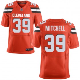 Men's Cleveland Browns Nike Orange Alternate Elite Jersey MITCHELL#39