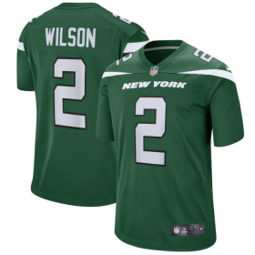 Men's New York Jets Zach Wilson Nike Gotham Green 2021 NFL Draft First Round Pick Game Jersey