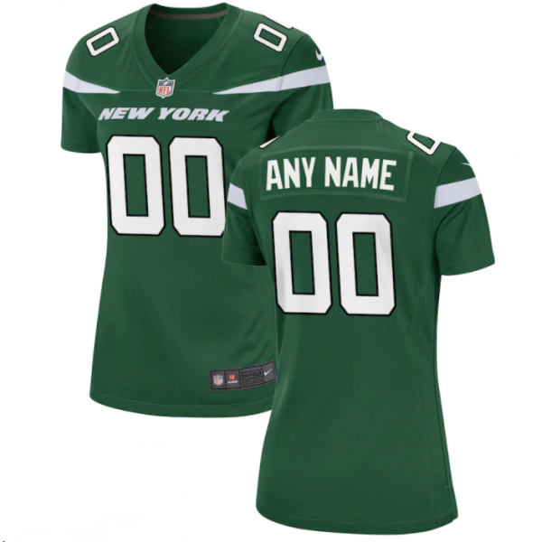 Women's Nike Gotham Green New York Jets Custom Game Jersey